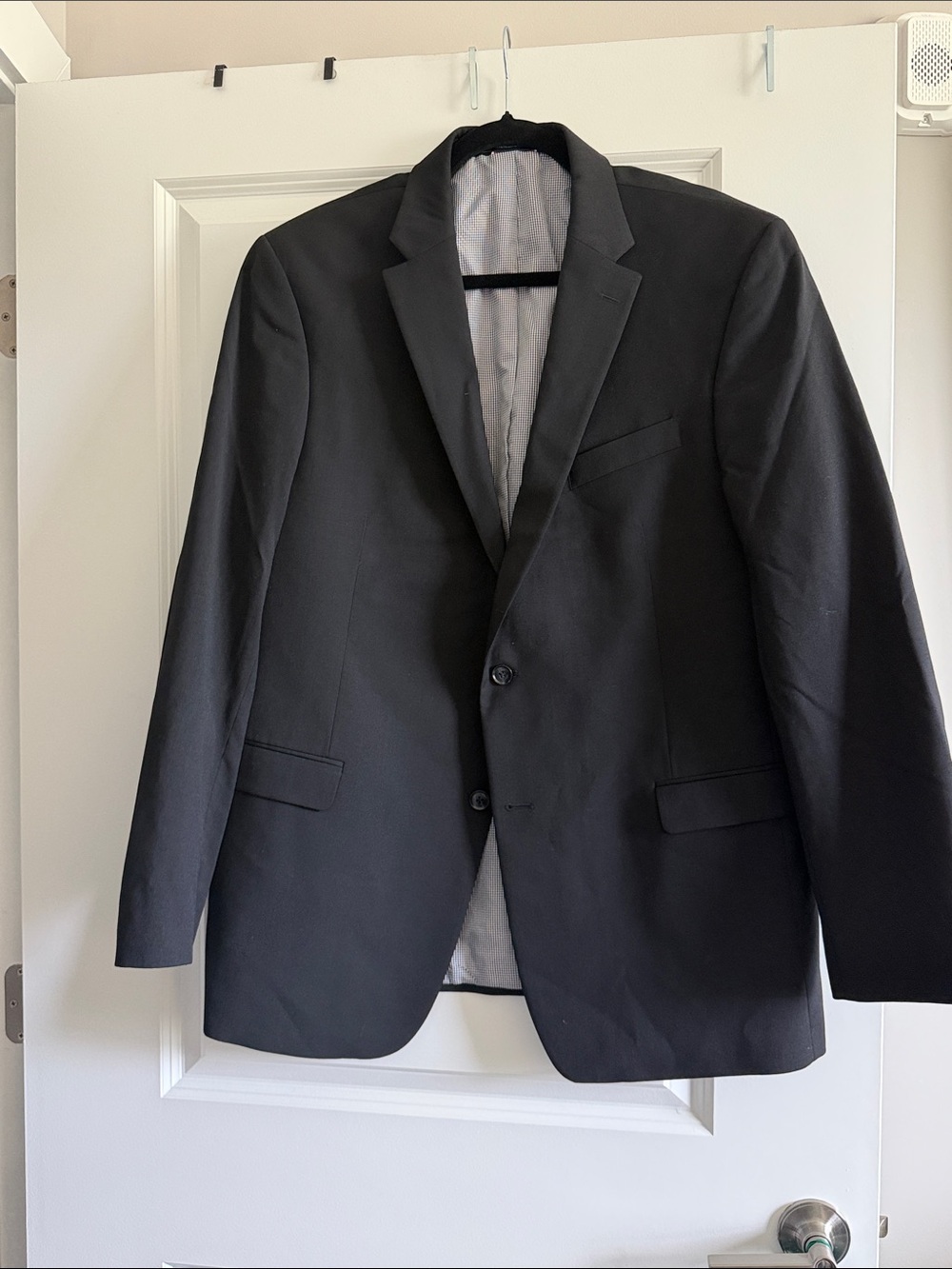 Tommy Hilfiger Black Men's Suit Jacket - Two-Button Blazer & Pant
